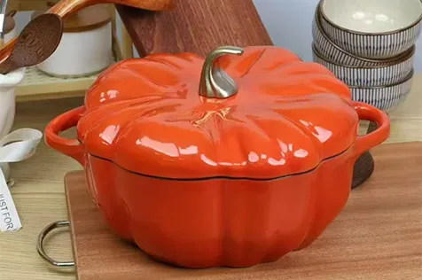 Stewed Rice Artifact: The Charm of Pumpkin Enamel Pot