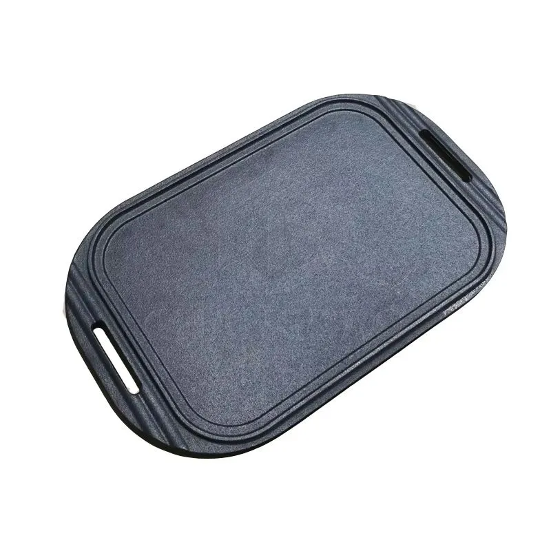 10.74"*15.94" Double sided Cast Iron Barbecue Griddle Grill