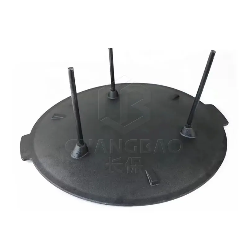 Cast Iron Grill Pan with 3 Removable Legs, Barbecue Rack, Outdoor Camping, 45cm