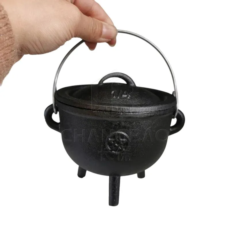 WICCA-Witcher's Magic Cast Iron Three-legged Pot